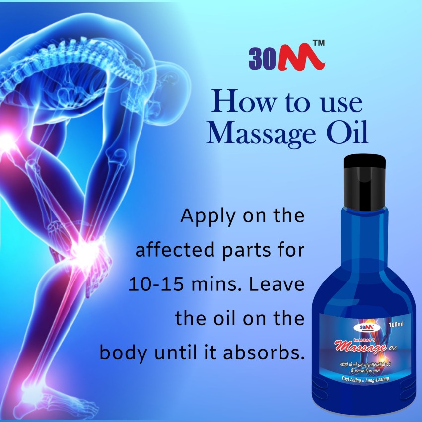 30M Ayurvedic Pain Relief Calm Body Massage Oil 100 ml - Joint Pain Relief  Oil for knees muscle sciatica body arthritis shoulders Price in India - Buy  30M Ayurvedic Pain Relief Calm