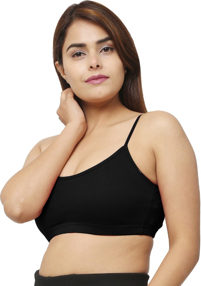 Star Fashion Noida Single Strip Sports Bra 4 Way Lyrca Hosiery 100% Cotton  - Free Size Women Sports Non Padded Bra