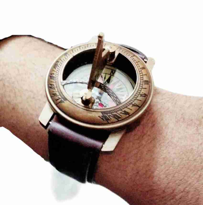 Brass discount wrist watch