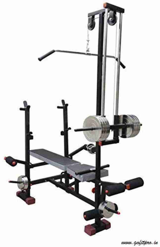 Hashtag Fitness 20 in1 gym bench(Flat & Incline) with lat pull