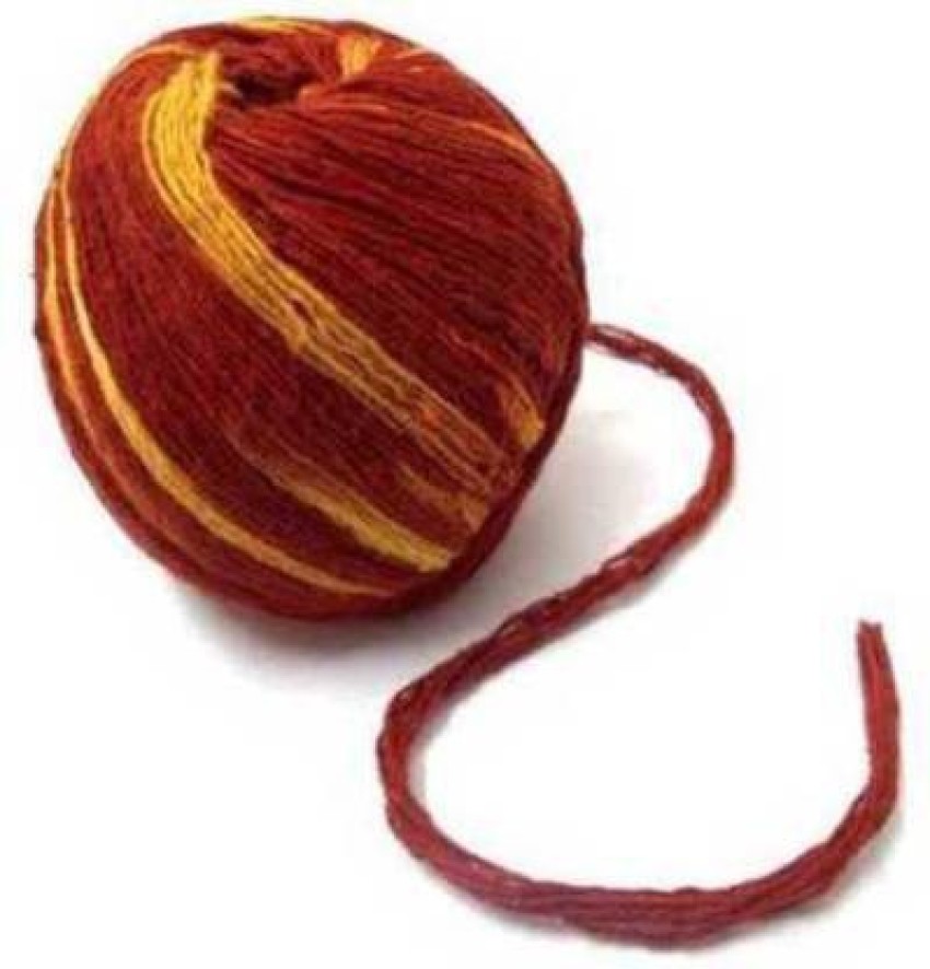 Yellow Raw Cotton Moli, Katcha Sut, Mauli, Hindu Sacred Thread