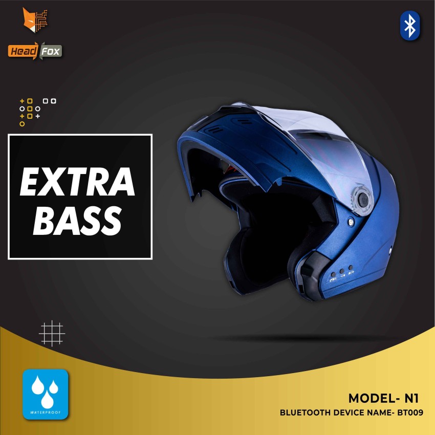 Head fox AZ Bluetooth N1 PAINT BLUE Motorbike Helmet Buy Head