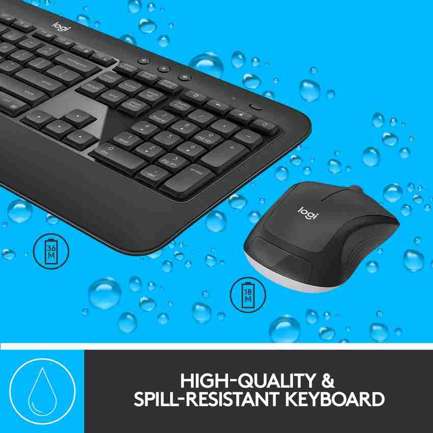 Logitech MK540 Mouse Keyboard Combo HotKeys 3 Year Battery