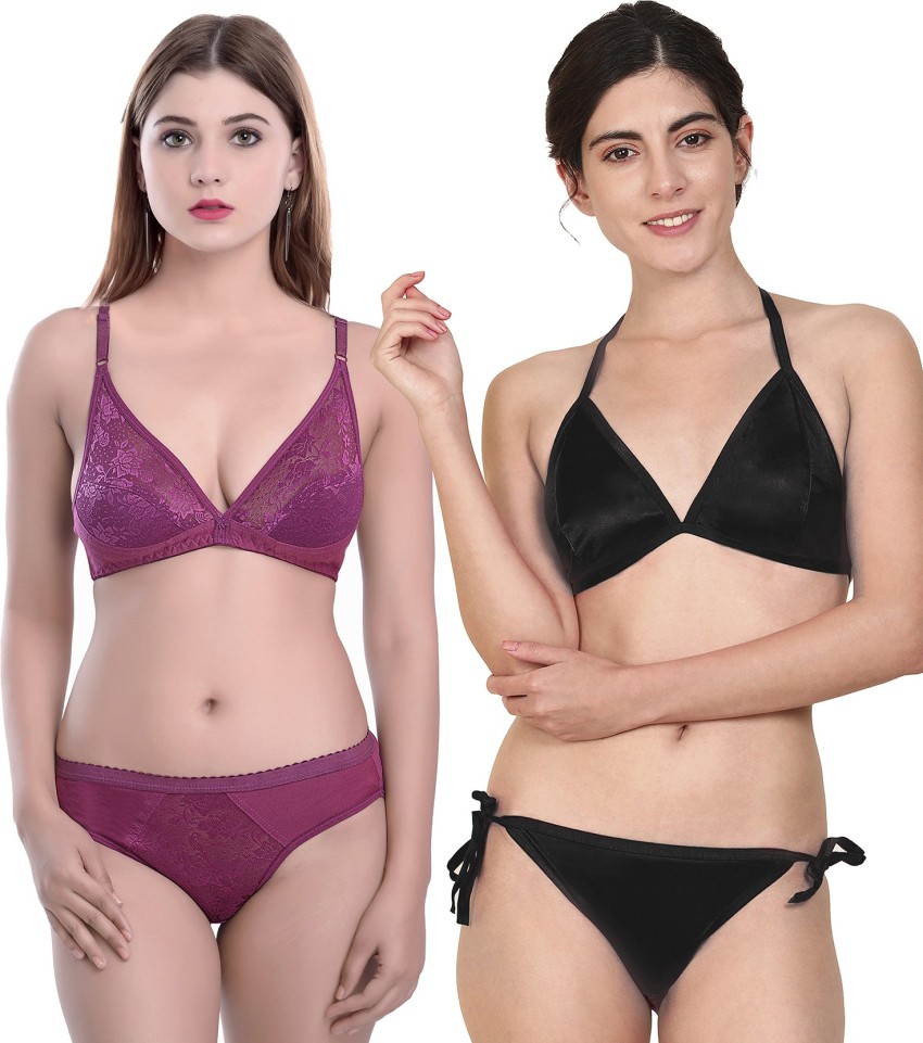Buy Purple Lingerie Sets for Women by BEACH CURVE Online