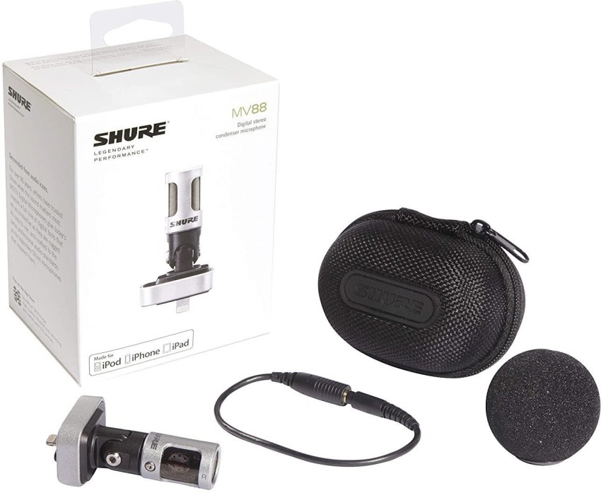 SHURE マイク MV88 iPhone 新作送料無料 - 配信機器・PA機器・レコーディング機器