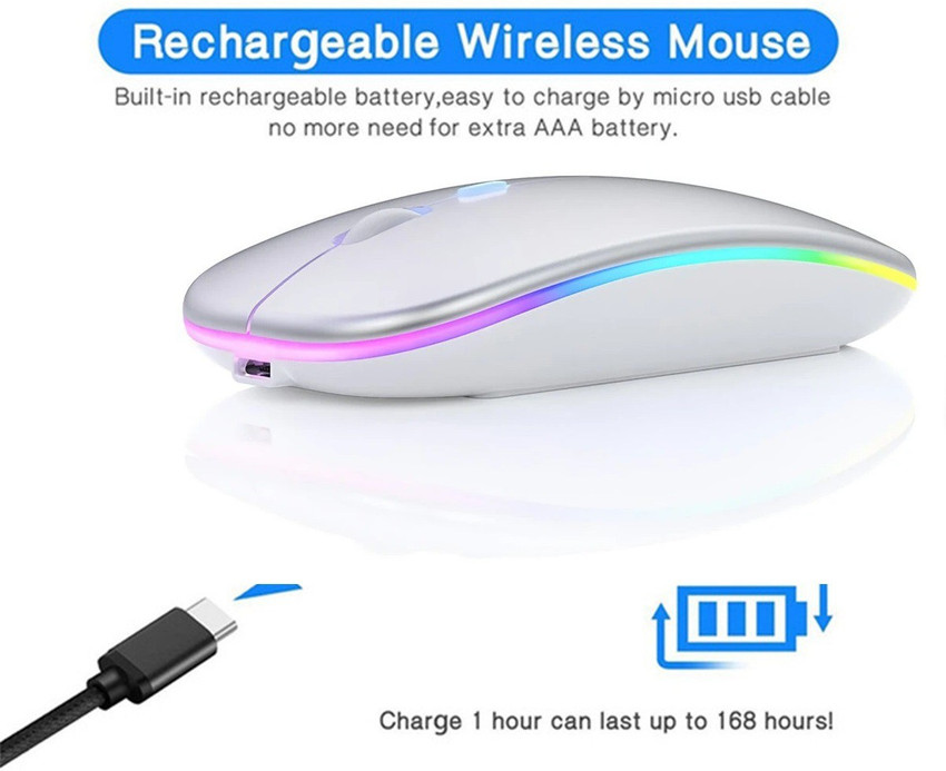 2.4GHz Wireless Bluetooth Optical Mouse Laptop RGB Battery Mice