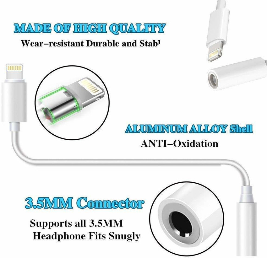 SOUVENIR White 3.5 mm Headphone Jack Connector Supported Music