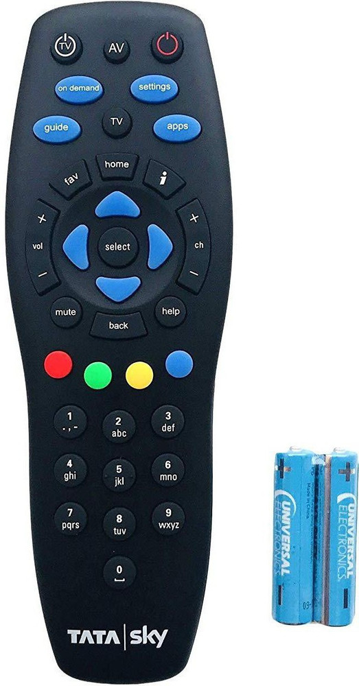 Tata sky remote control on mobile outlet