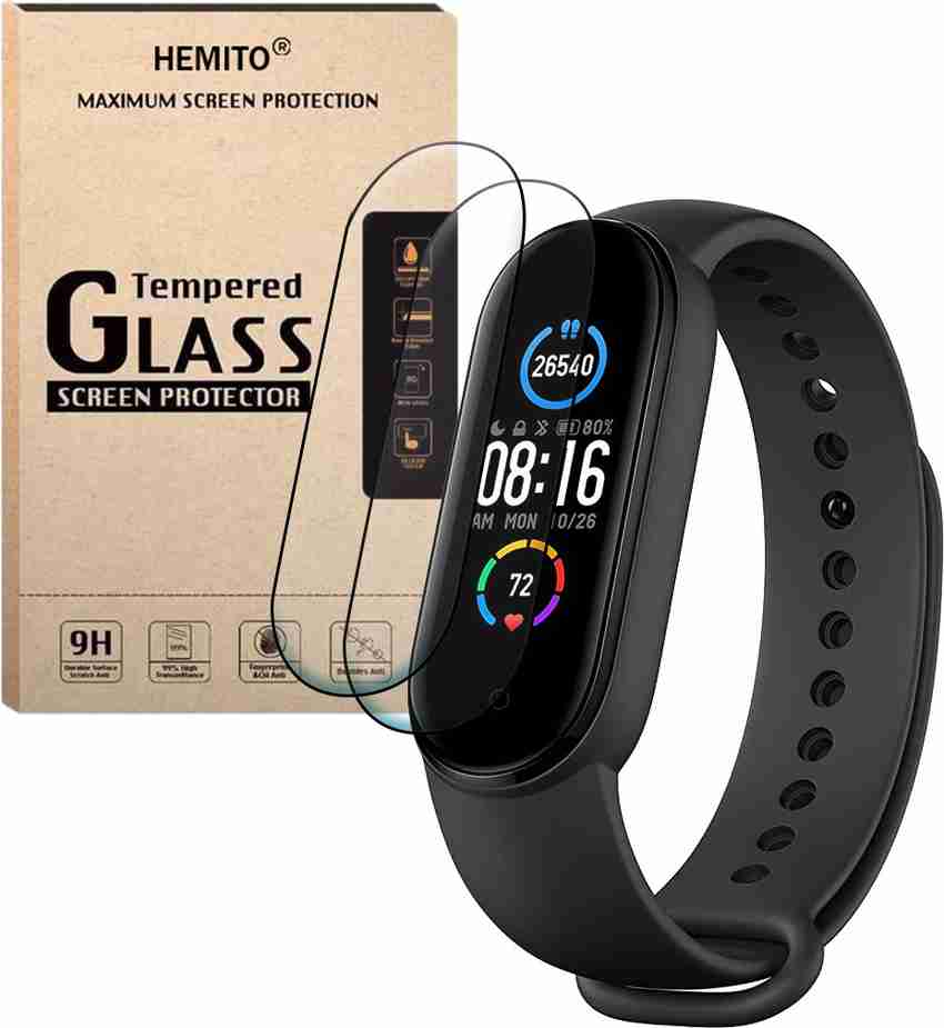 Hemito Edge To Edge Tempered Glass for Mi Band 4 Hemito