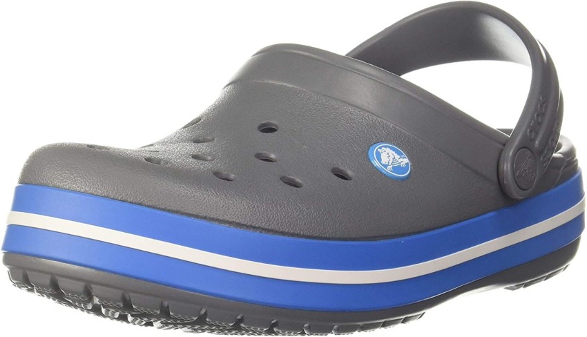 crocs grey and blue