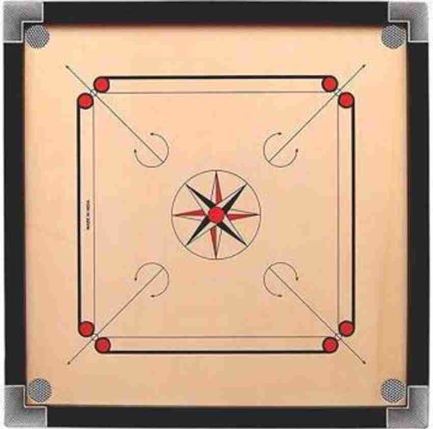 shree murti 20 inch small carrom with glass coin Carrom Board