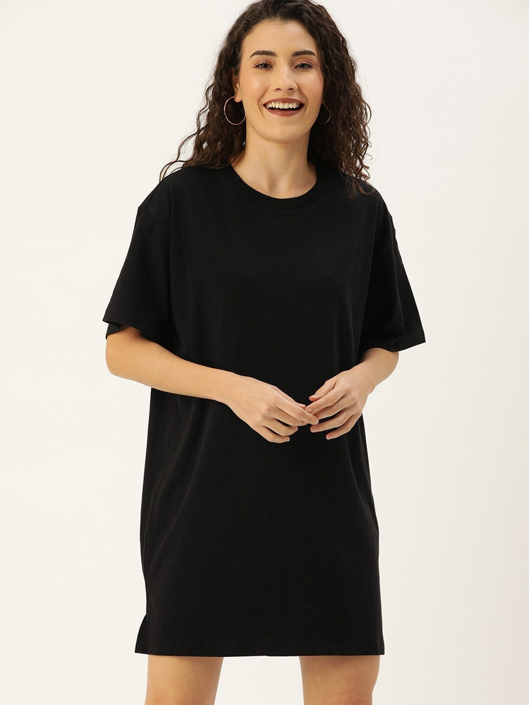 Forever 21 black t shirt dress deals