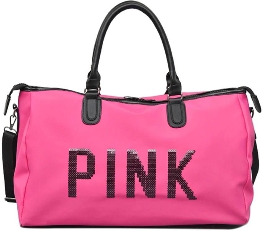 Pink gym outlet duffle bag