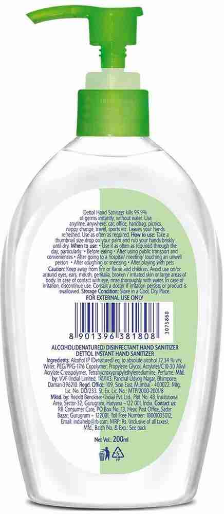 Dettol hand sale sanitizer alcohol