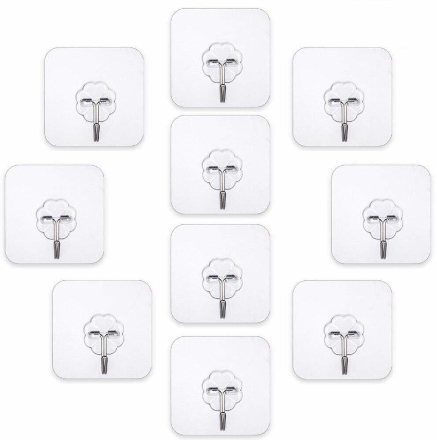 JIALTO 10Pcs Self Adhesive Wall Hooks, Heavy Duty Sticky Hooks for Hanging  10KG (Max) Hook 10 Price in India - Buy JIALTO 10Pcs Self Adhesive Wall  Hooks, Heavy Duty Sticky Hooks for