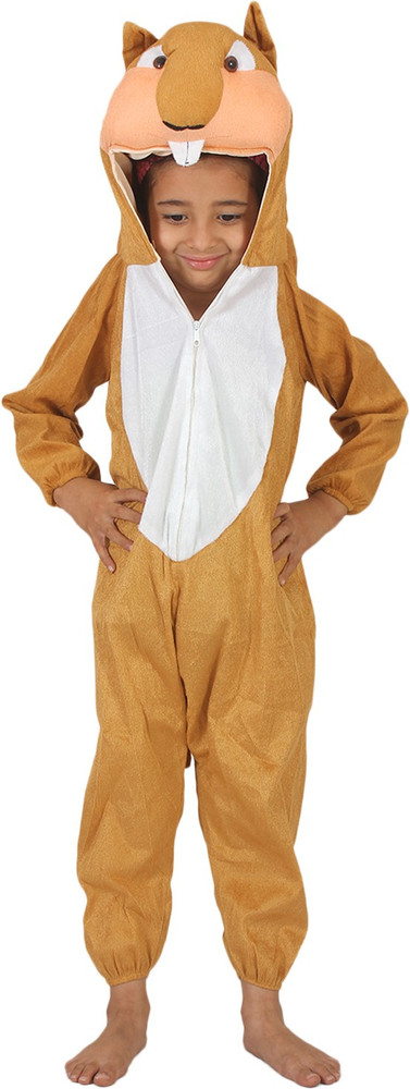 Madhulika Squirrel fancy dress costume for School Annual function Theme Parties Fancy Dress Competition Stage Shows for Kids 6 8 years Shoulder to Bottom Length 40 inch. Kids Costume Wear Price in Ind...