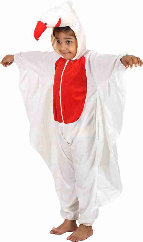 Madhulika White duck Kids fancy dress costume for School Annual