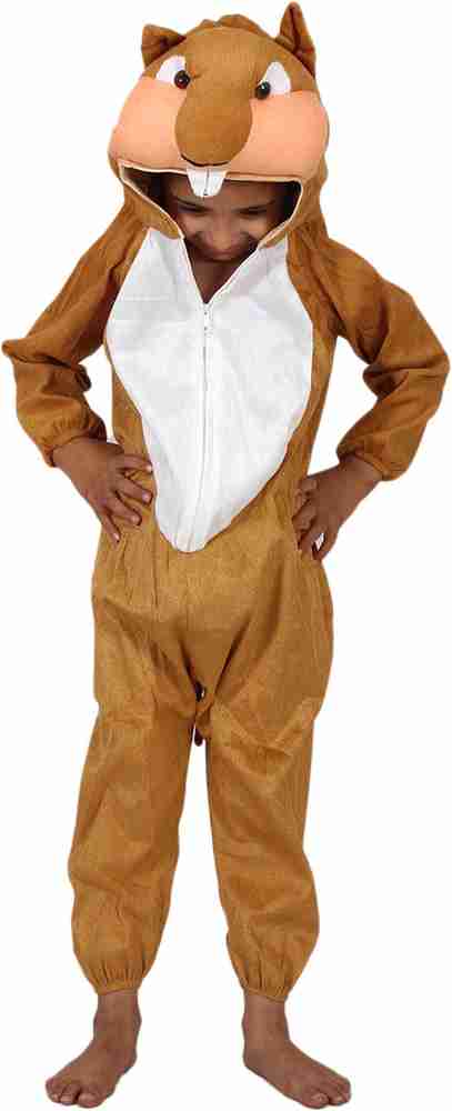 Madhulika Squirrel fancy dress costume for School Annual function Theme Parties Fancy Dress Competition Stage Shows for Kids 2 4 years Shoulder to Bottom Length 32 inch. Kids Costume Wear Price in Ind...