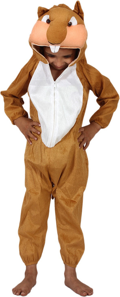 Madhulika Squirrel fancy dress costume for School Annual function Theme Parties Fancy Dress Competition Stage Shows for Kids 6 8 years Shoulder to Bottom Length 40 inch. Kids Costume Wear Price in Ind...