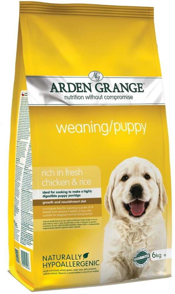 Arden Grange Weaning Puppy Dog Food Chicken 6 kg Dry New Born Dog Food Price in India Buy Arden Grange Weaning Puppy Dog Food Chicken 6 kg Dry New Born Dog Food online