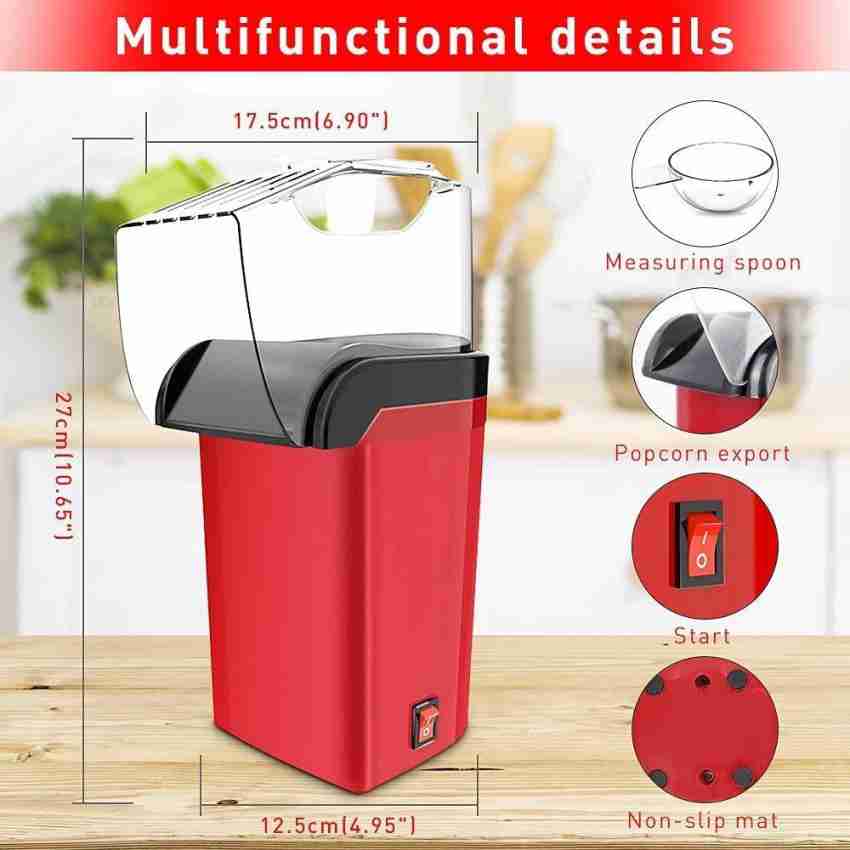 Infinity Creation OIL AND SALT FREEHot Air Popcorn Popper Electric Machine  and Snack Maker with Removable Lid 1200w (DO NOT USE OIL, SALT, AND WATER)  202 400 g Popcorn Maker Price in