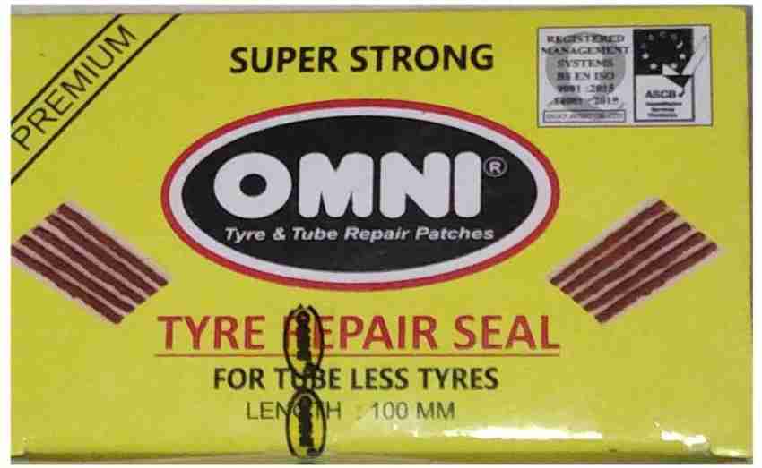 Omni Puncture Repair Patches (Car Round 100 Pcs) Tube Puncture Repair  Patches for Cycle Tubed Tyre