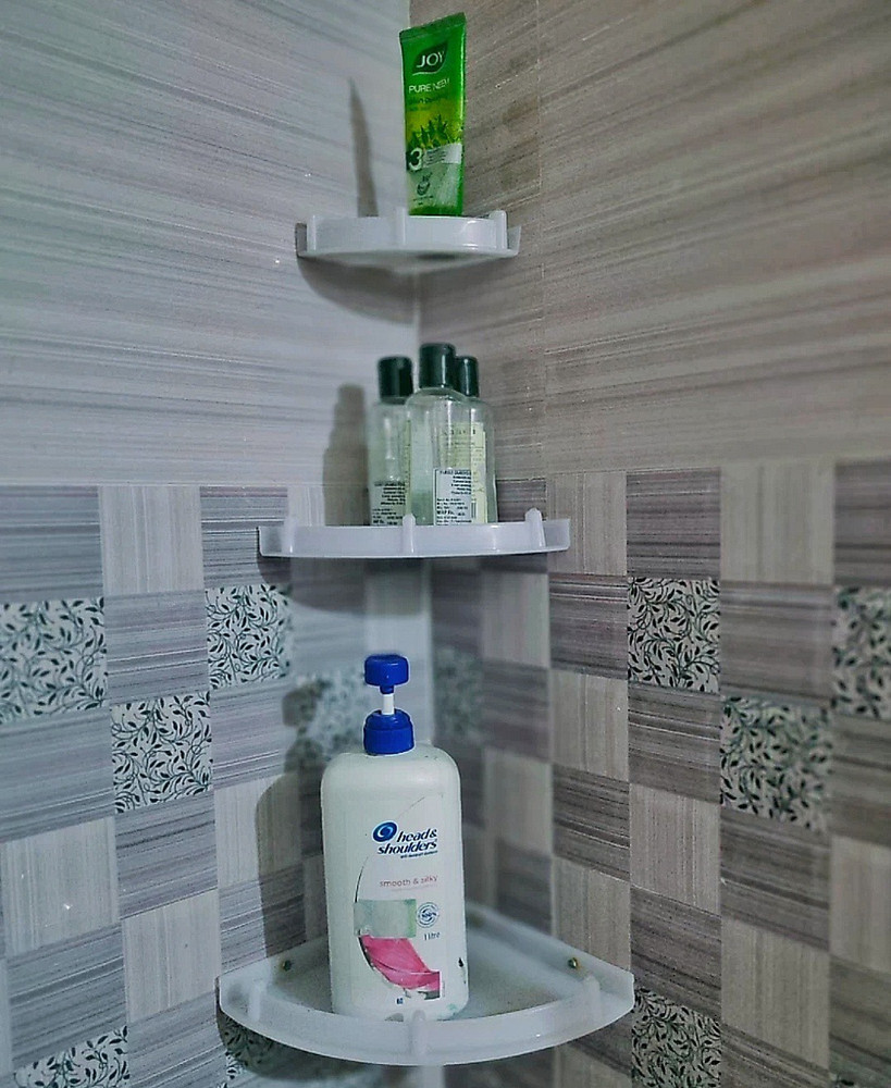 Bathroom corner shop shelf