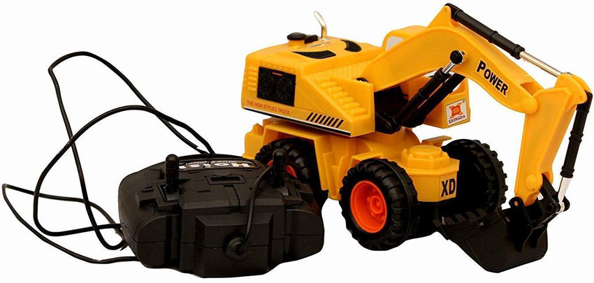 BHAVYA Wired Remote Control Battery Operated JCB Truck Toys for