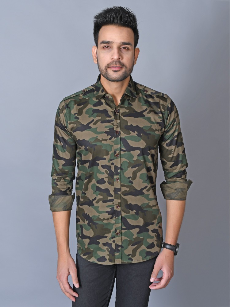 Lee Cross Military Camouflage Cotton Shirt