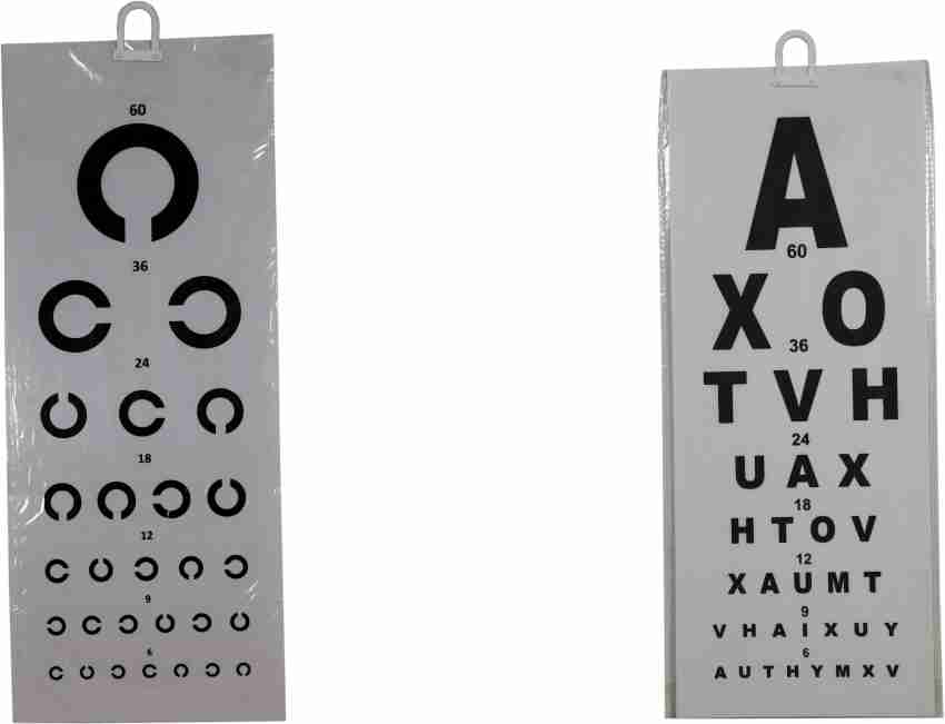 Snellen Distance Vision Eye Chart 20 Ft Free Shipping