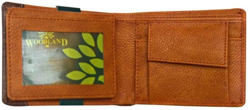 WOODLAND Men Tan Genuine Leather Wallet TAN Price in India