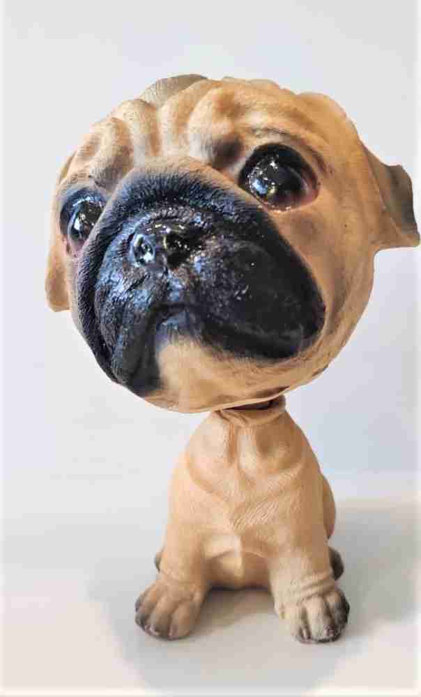 AweStuffs Pug Dog Bobblehead Resin Bobblehead Action Figure for