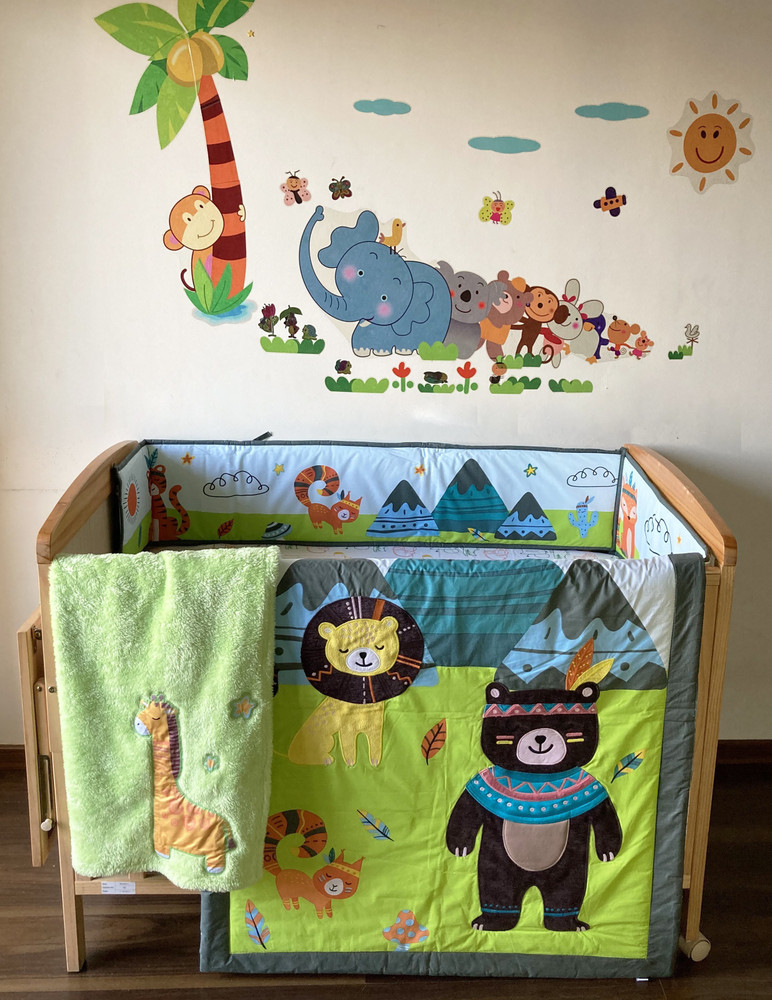 The Mom Store Cotton Baby Bed Sized Bedding Set Buy The Mom