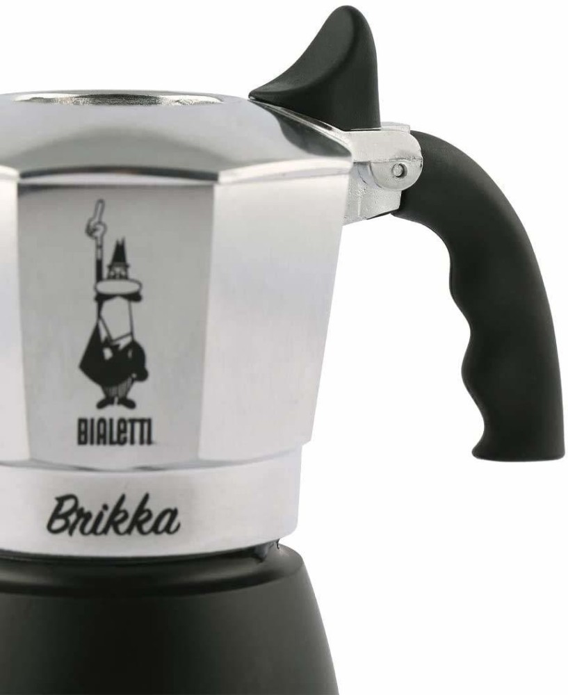 Bialetti Brikka Aluminium Stovetop Coffee Maker 4 Cup (180ml