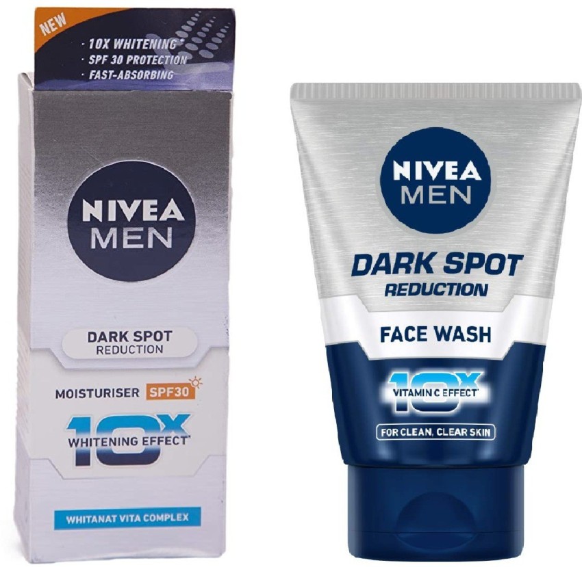 Nivea Men Dark Spot Reduction Face Wash (10x Whitening), 100 ML by Nivea :  : Beauty & Personal Care