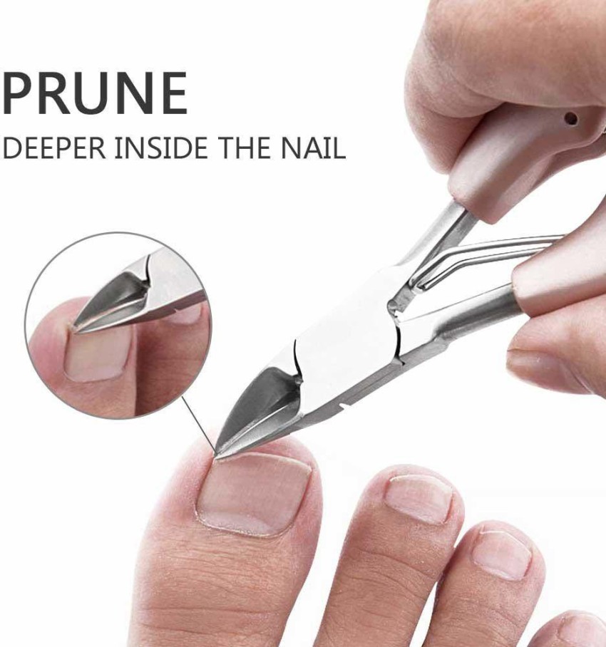 Toenail Clippers for Seniors Thick Toenails, Wide Jaw Opening Nail Clippers  for Men Long Handle Heavy Duty Nail Cutter, 5PCS Professional Nail Clipper  Set with Ingrown Toenail Tool