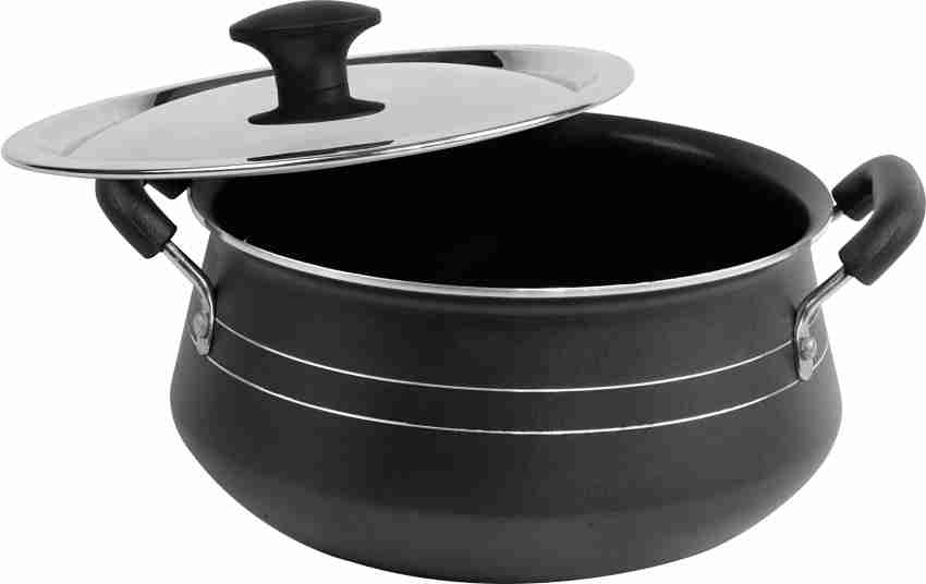 Aluminium Non-Stick Coated 4.5 Litres Stewpan, 24 cm Biryani pot