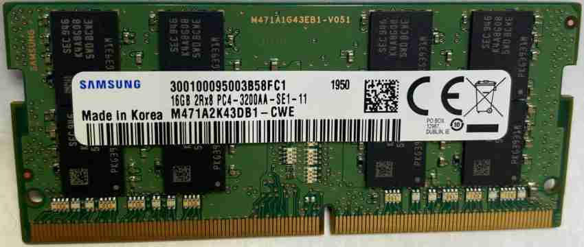 Memory RAM SK Hynix 16 GB ( 2x8 gb ) DDR4 3200 AA 260 PIN SODIMM 1.2V  laptop
