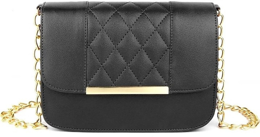 stylehance Black Sling Bag LATEST TRENDY BLACK SLING BAG BLACK Price in India Flipkart