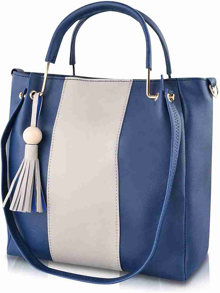 Blue and deals white handbags
