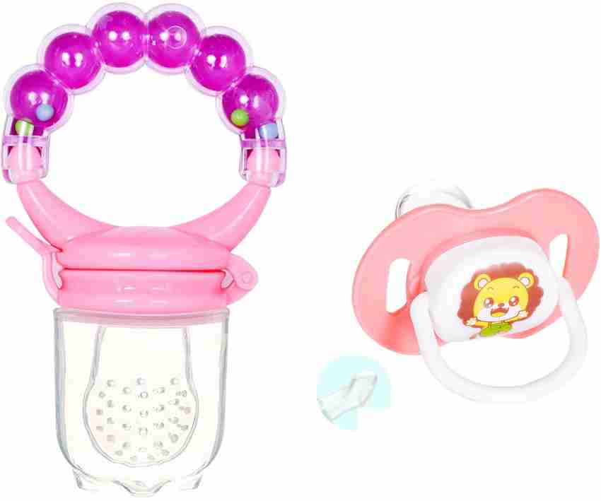 Buy A Baby Cherry Multicolor Baby Fruit And Vegetable Food Feeder Pacifier  With 6 Nipples 2 Pcs Online at Best Prices in India - JioMart.