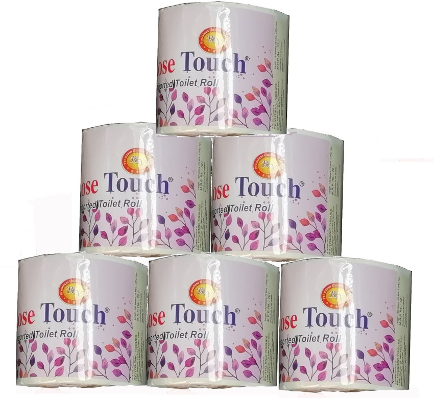 B S NATURAL 3 Ply Toilet Paper Rolls, Safe and Hygienic Soft Touch Bathroom  Tissues Made of Natural Paper for Daily Use, Pack of 4