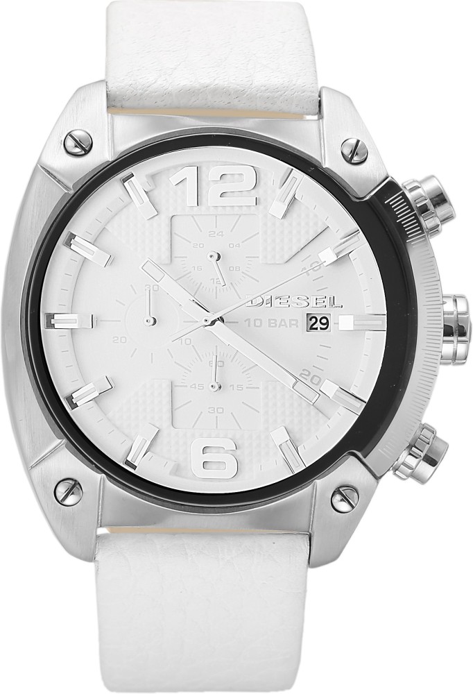 Diesel white online watch