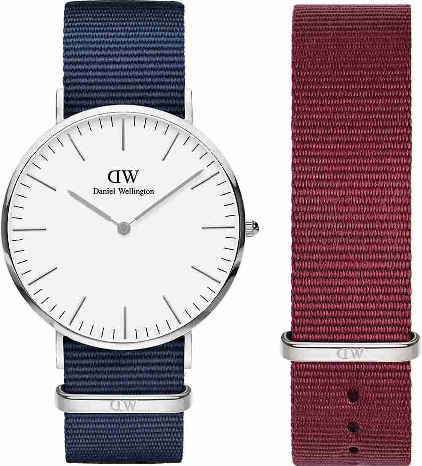 DANIEL WELLINGTON Classic Bayswater 40mm Silver Plated 20mm Roselyn Strap. Watch Strap Combo Analog Watch For Men Buy DANIEL WELLINGTON Classic Bayswater 40mm Silver Plated 20mm Roselyn
