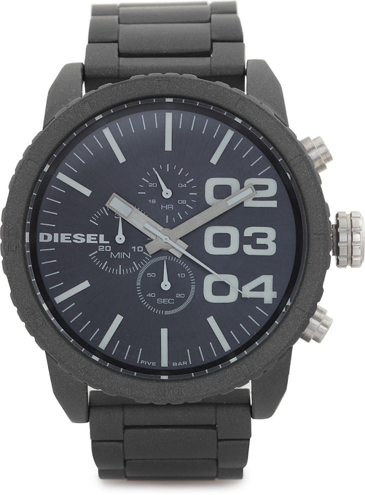 Men's Mr. Daddy 2.0 red enamel and stainless steel watch | Red | Diesel