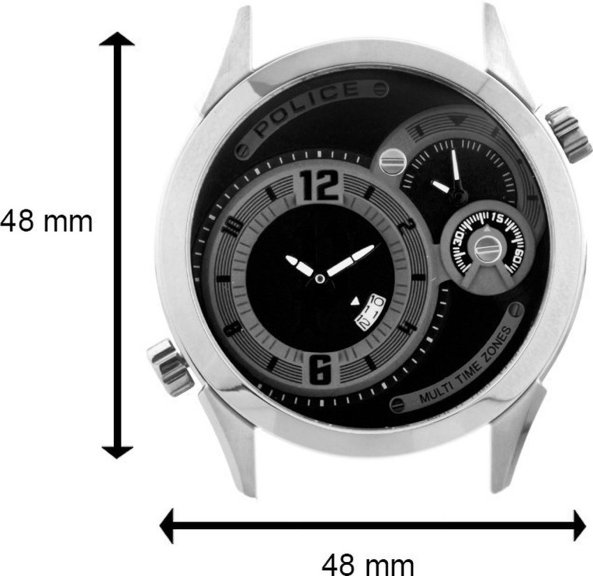 Police multi time outlet zone watch