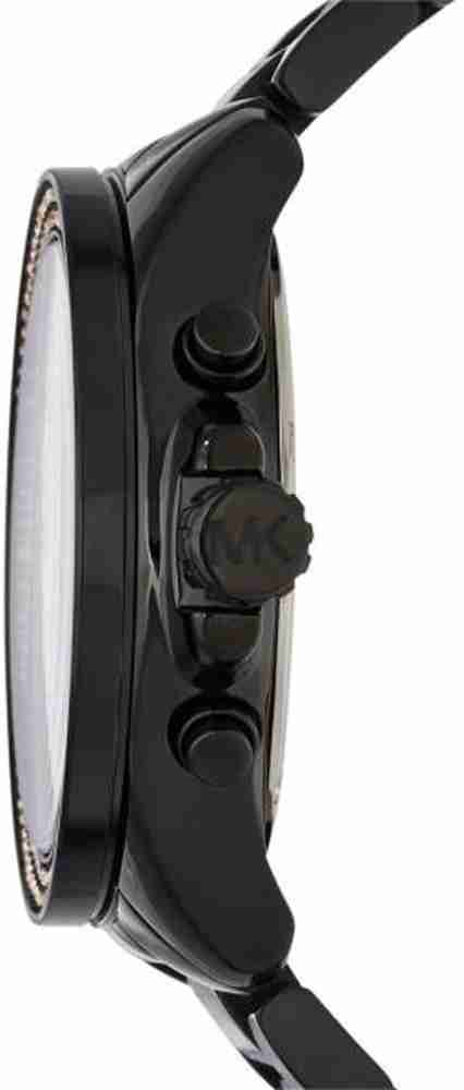 MICHAEL KORS Everest Chronograph Rose Dial Black Ion plated Analog