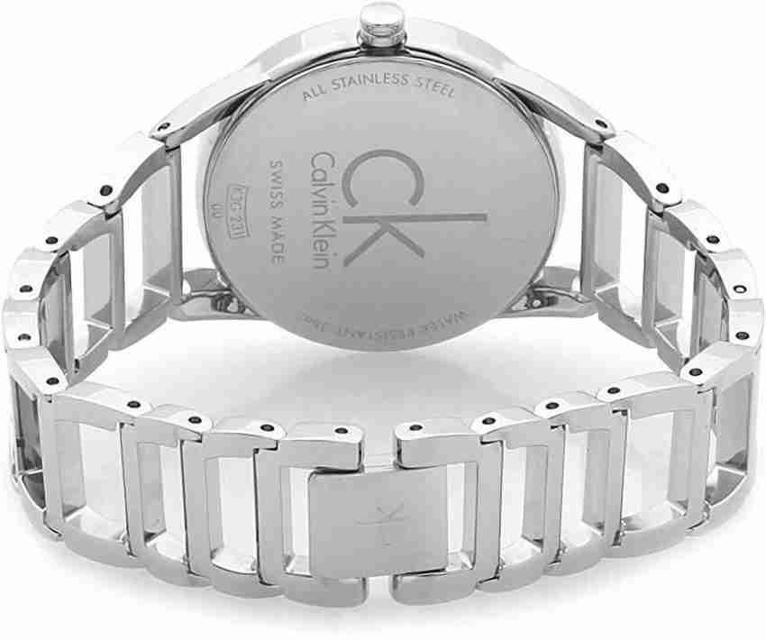 Calvin klein stainless steel hot sale back water resistant price