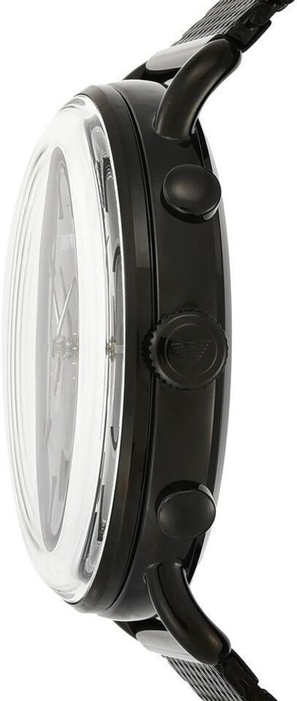 Armani watch black face outlet