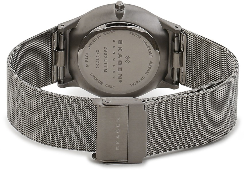 Skagen watches outlet men's titanium 233xlttm